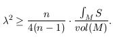 \lambda^2 \ge \frac{n}{4(n-1)} \cdot \frac{\int_M S}{vol(M)}.